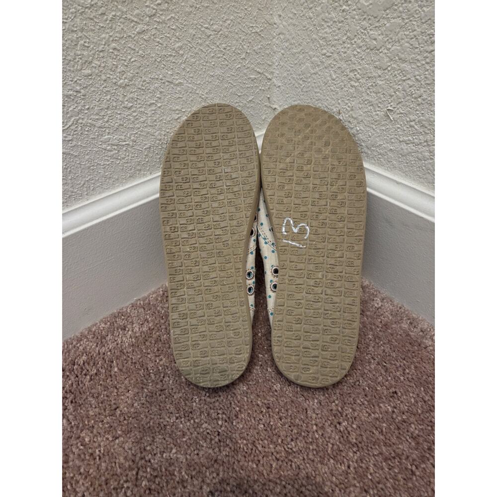 Sanuk Green Beige Hot Dotty Sidewalk Surfer Polka Dots Canvas Shoes, Women's 8 - Picture 7 of 7